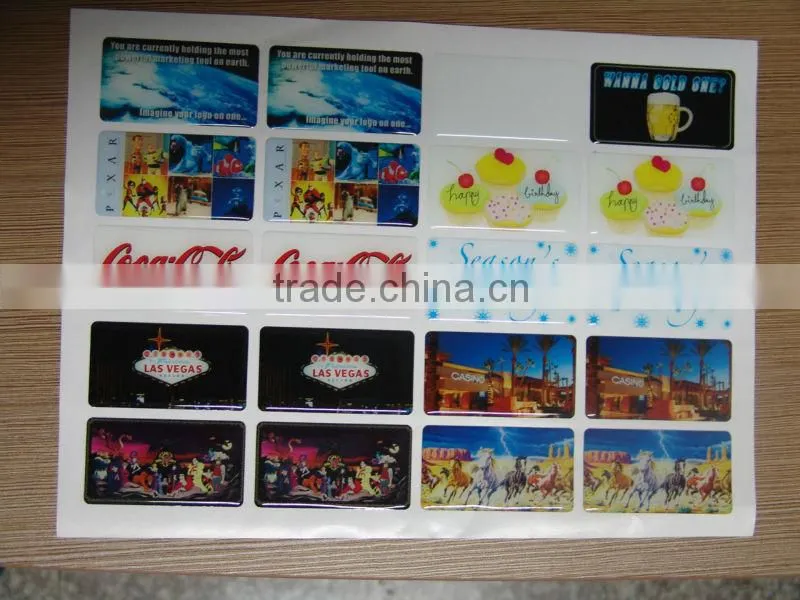 promotional 3D epoxy sticker