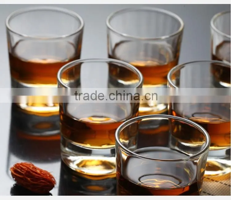 Personalized clear mini whiskey glass cup