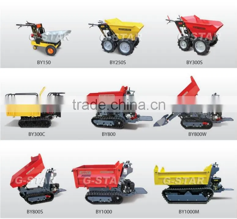 BY800 mini track dumper for sales hydraulic mini dumper