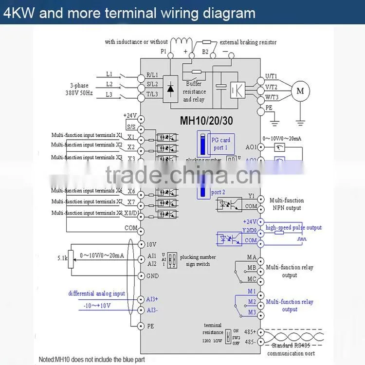 1 year warranty 220V 10hp AC drive frequency converter 60hz 50hz