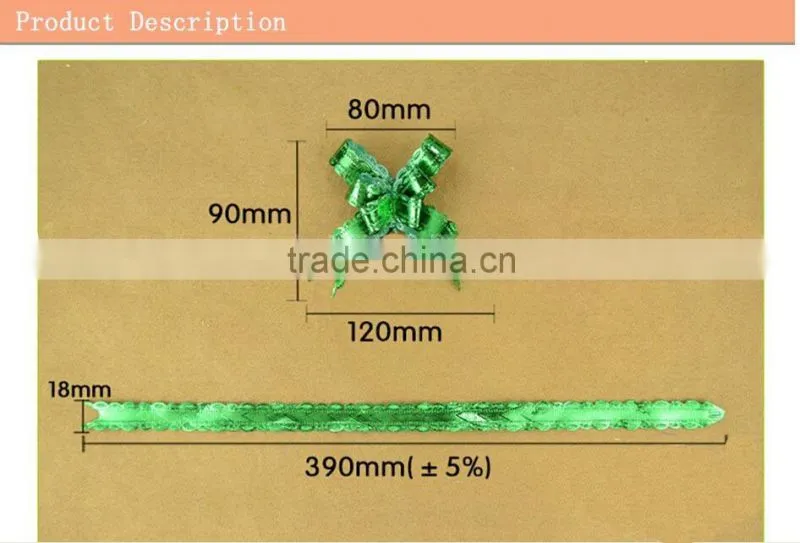 Wholesale gift ribbon bow pre-made ribbon bow