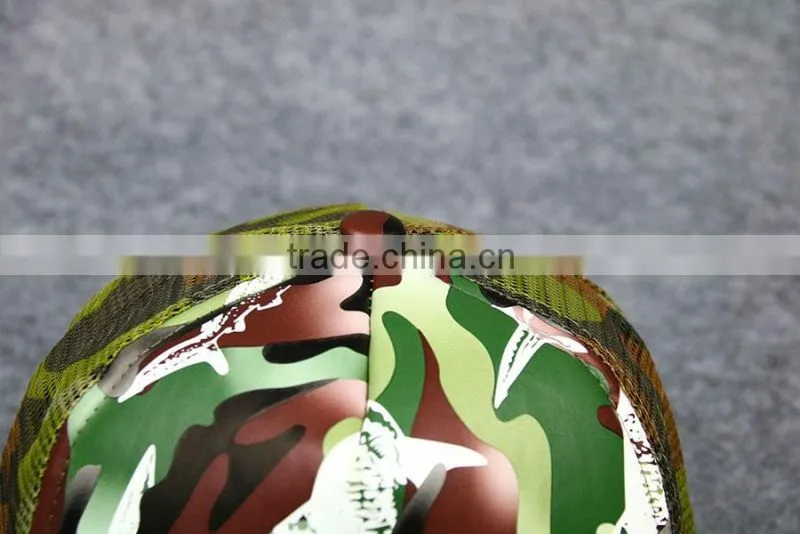 Factory Wholesale Good Quality Military Camo Mesh Unisex Trucker Hat Cap