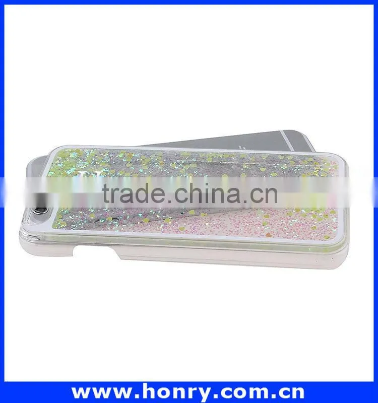 New design moving glitter case for iphone 6 with great price