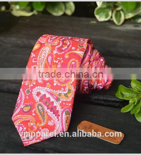 Cotton fashion neck ties mens soft necktie floral