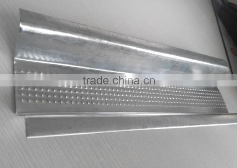 Metal stud channel suspension system