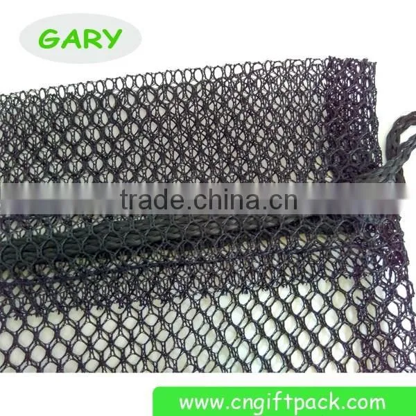 Wholesales mesh cosmetic bag drawstring mesh bag