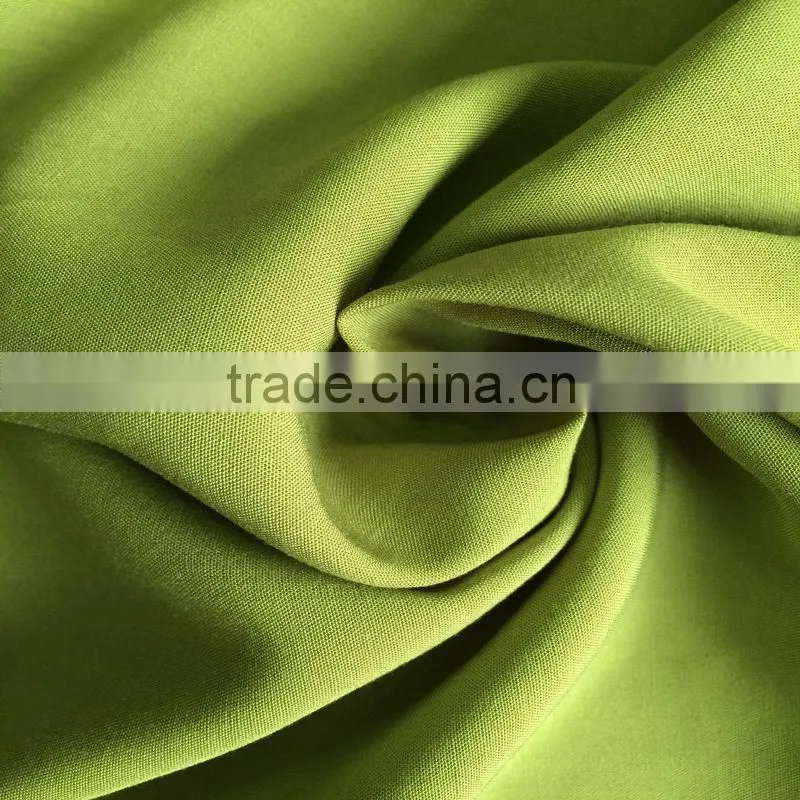 wholesale lady pants making solid dyed 100% rayon twill stretch fabric