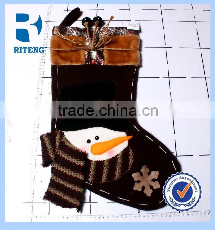 Fashionable Custom Logo Christmas Decoration Sock