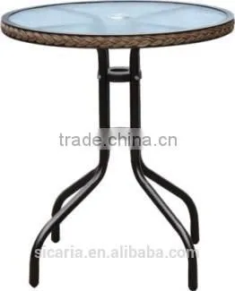 garden aluminum leisure glass table