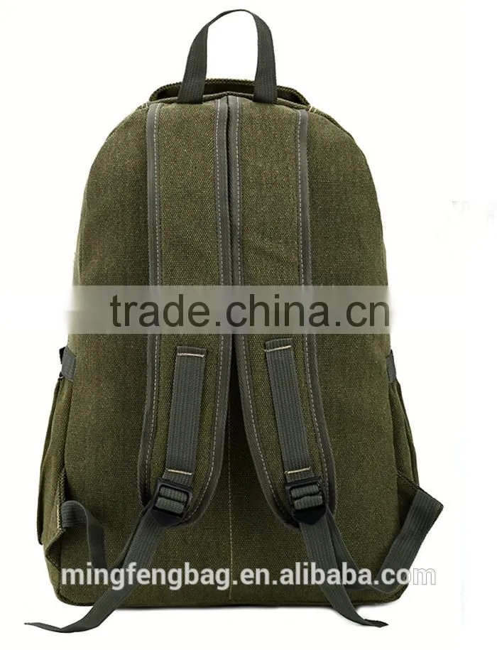 Custom Vintage Canvas Leather MenTravel Bag