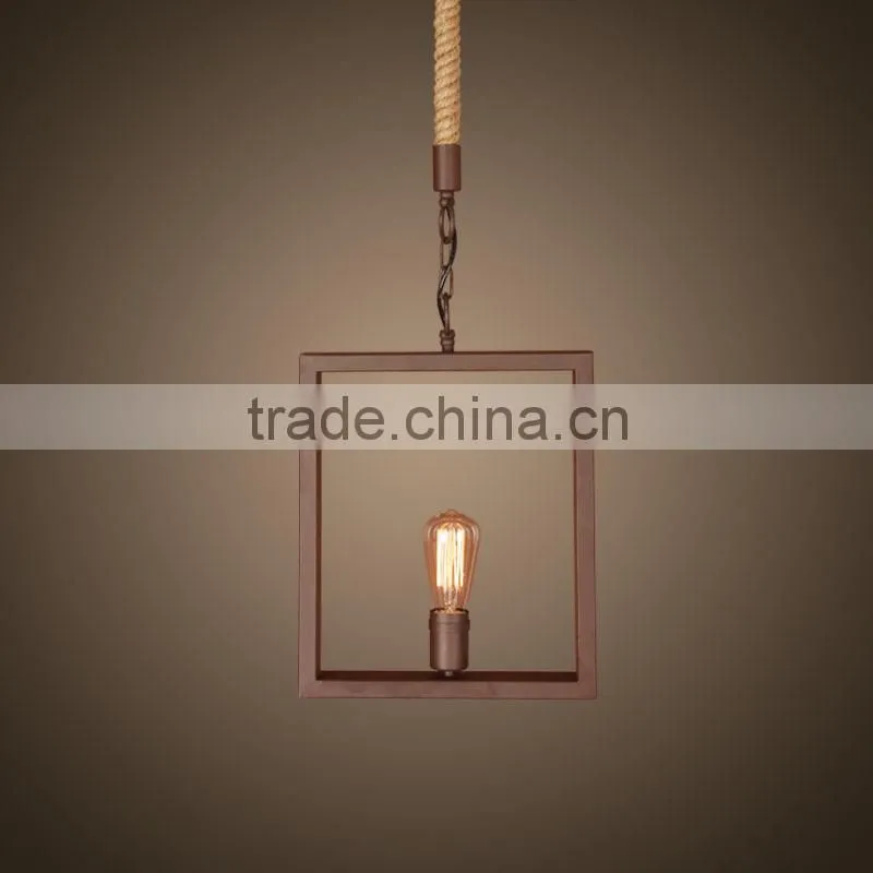 Hot model high level candle hemp rope type glass cup for chandelier house