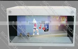 Richtech multiside acrylic showcase vivid 3D hologram display