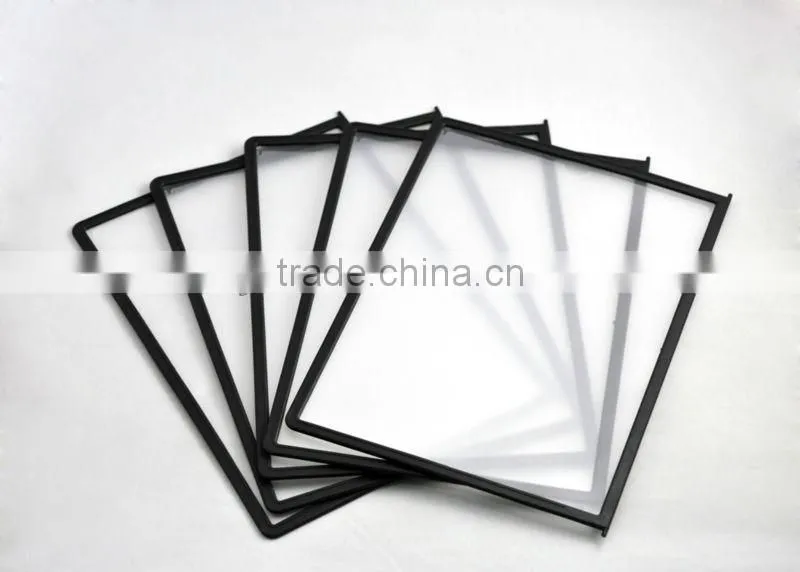 clear plastic panel display