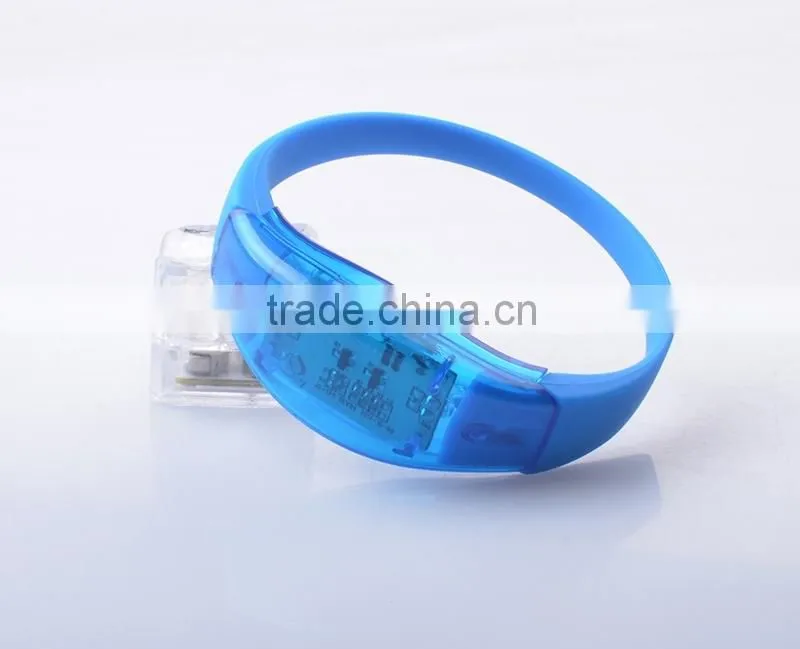 2016 Hot New Products Pre-Programmed Sound Reactive Wristbands For Circulation,led bracelet