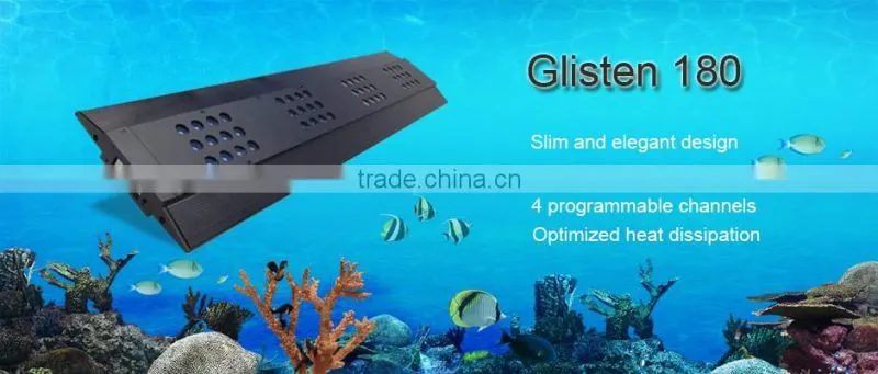 Wholesale 2016 newest design 200W intelligent programmable saltwater led aquarium lights