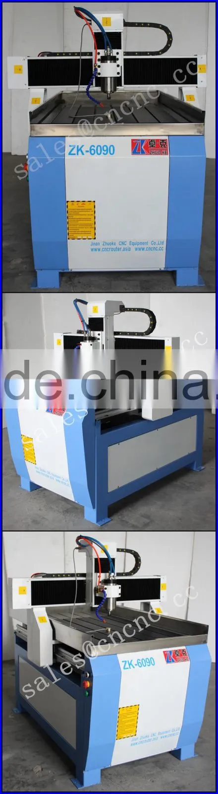 High precision cnc machine for engraving metal 6090 with water sooling system