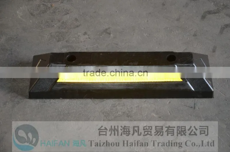 500mm Highly Visible Rubber Wheel Stopper rubber wheel stopper/Durable Customized Wheel Chock Rubber Wheel Stopper