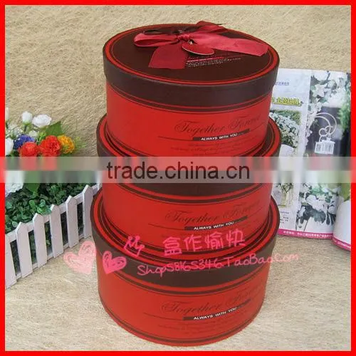 Custom logo round box for hair packaging
