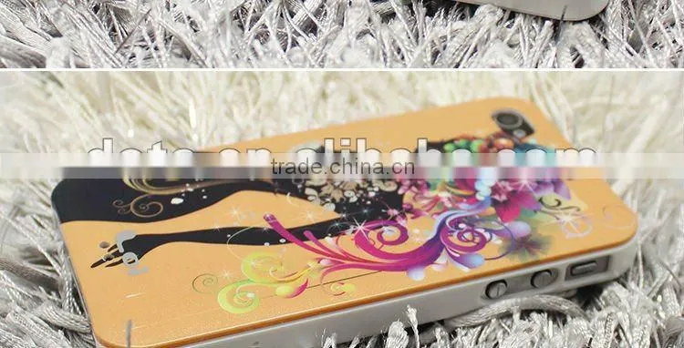 high quality fashion novelty mobile phone cover case for Iphone 4/4S
