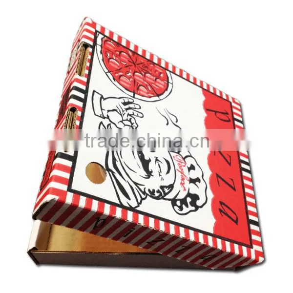 Convenient packing pizza delivery box custom size