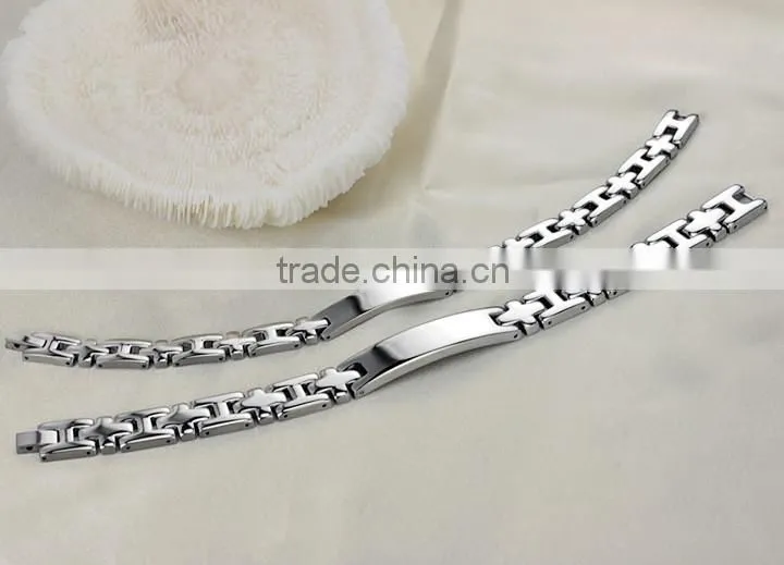KSTONE Classic Style Men Women 316L Stainless Steel Fashion Magnetic Bracelet for Couple