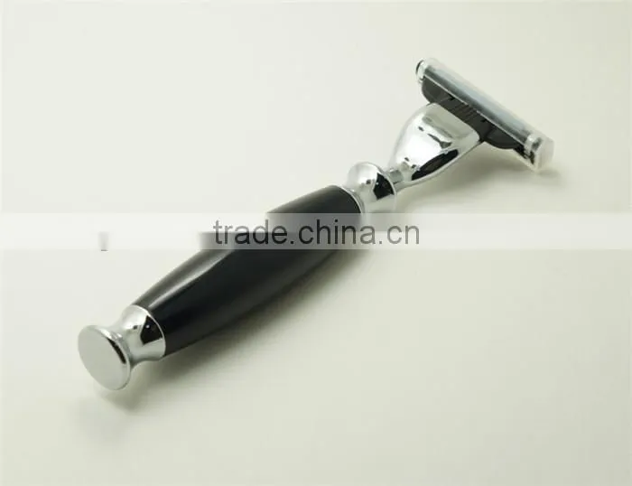 Wholesale Acrylic Handle 3 Blades Shaving Brush Razor Men Safety Razors
