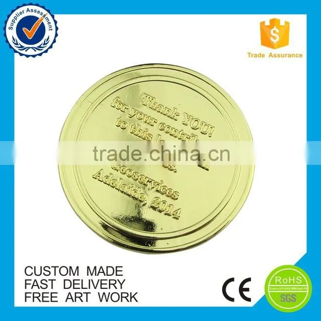New Design wholesale gold commemorative coin