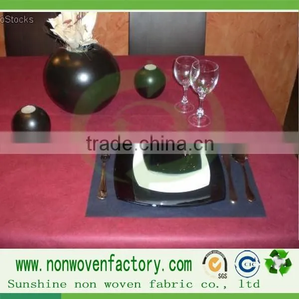 Functional fabric disposable tablecloth raw materials used in textile industry