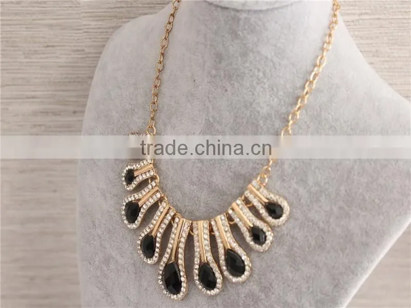 Fashion Charm Women necklace water drop metal Necklace Wholesale