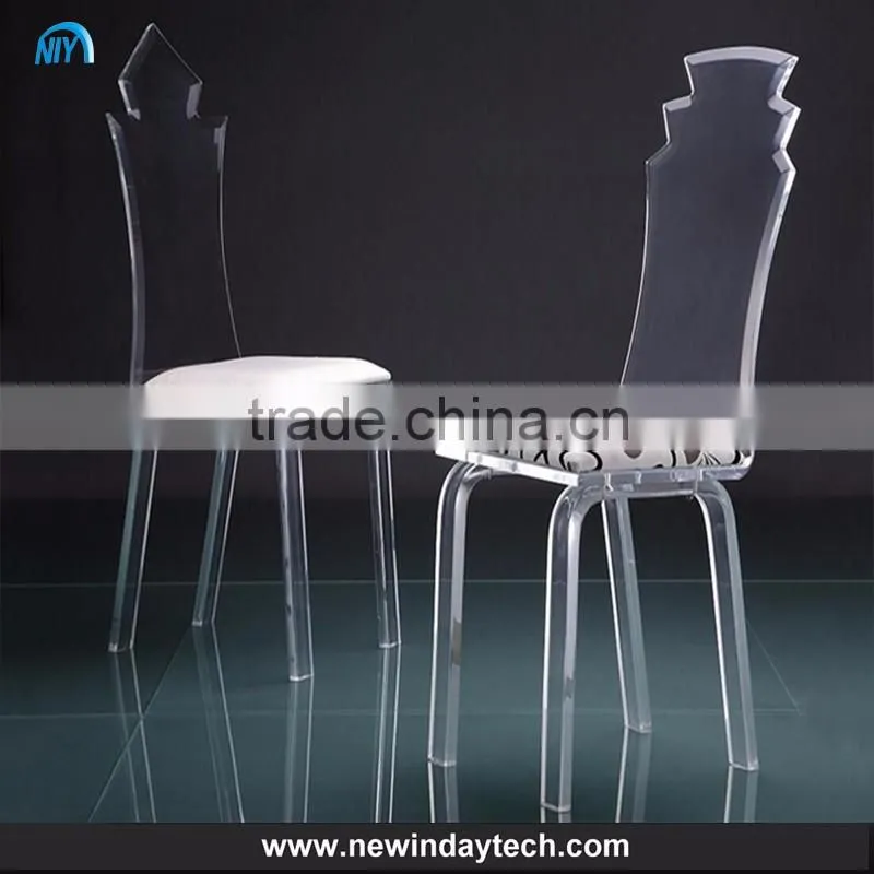 Customized acrylic dining chair transparent acrylic chair
