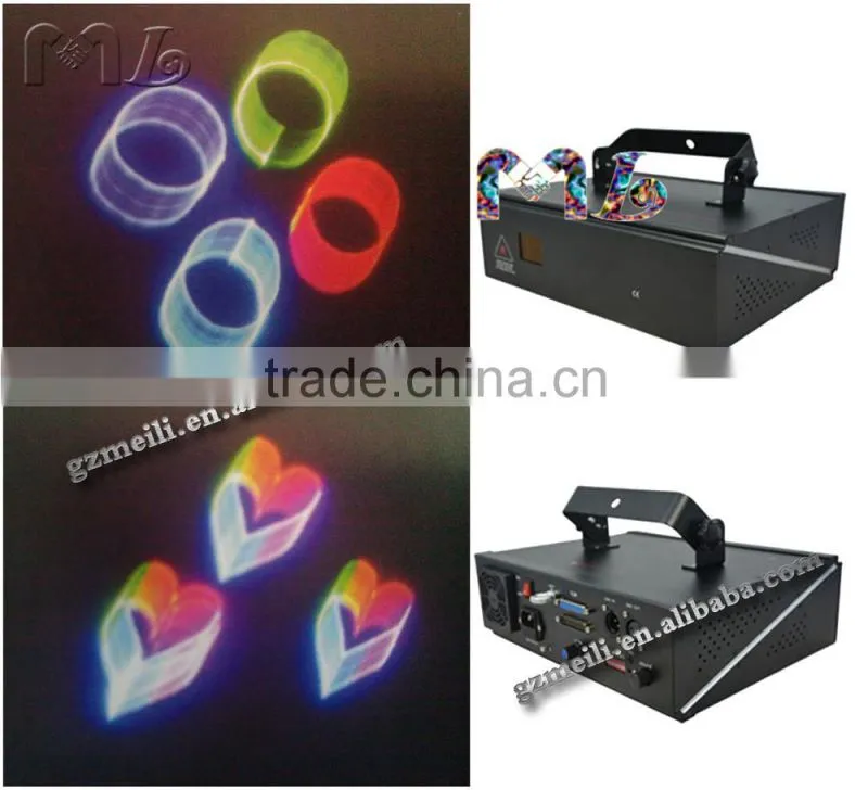 1W 3D Beam RGB Laser lighting made in china