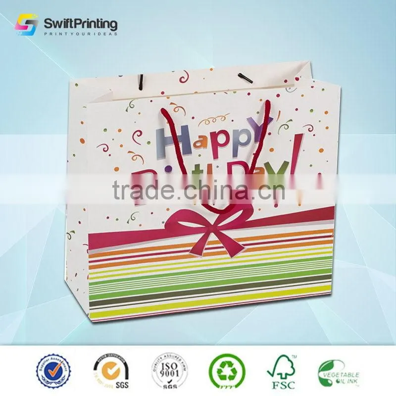 Cheap hot selling matt laminated paper bag
