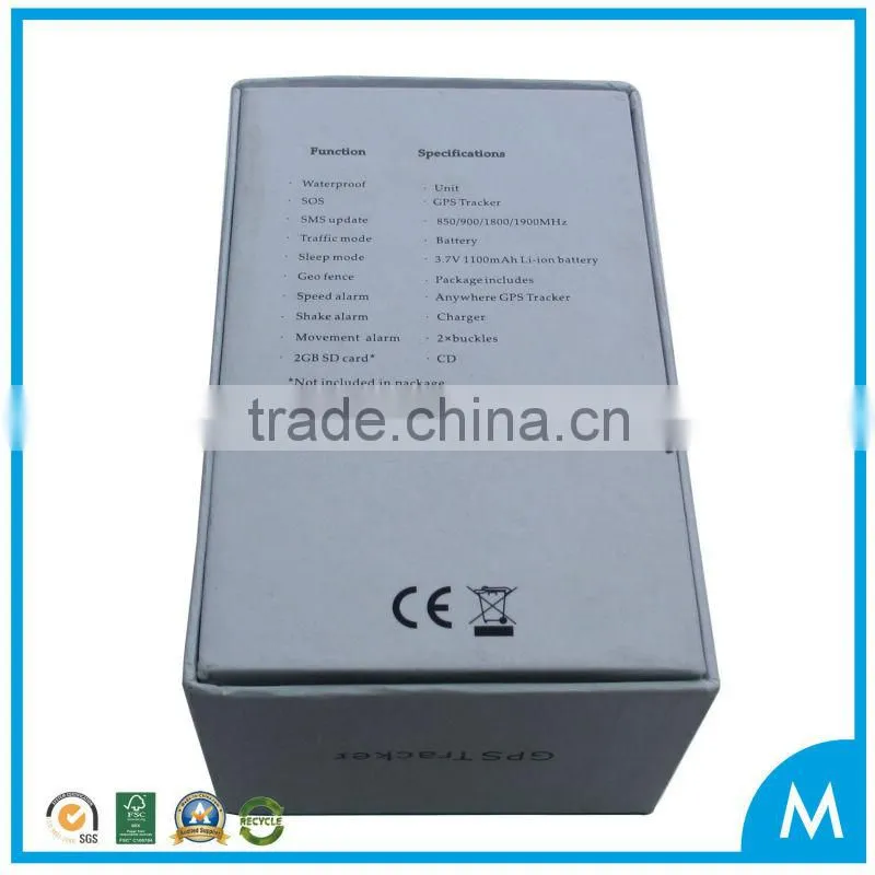 GPS tracker lid and base packing box high quality custom design
