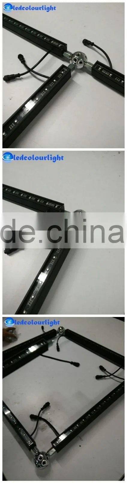 Factory price DMX512 RGB LED light bar with aluminium profile and milky diffuser