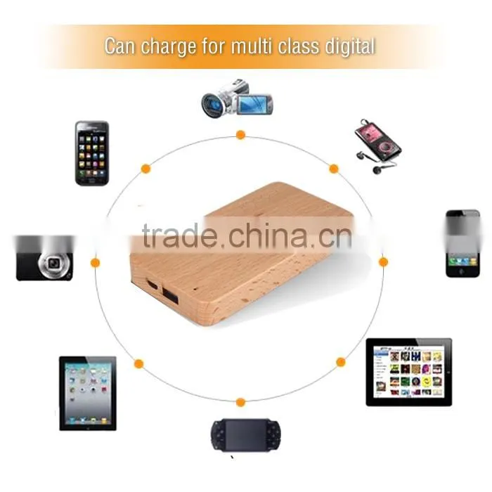 New design bamboo wooden power bank /portable powerbank with logo