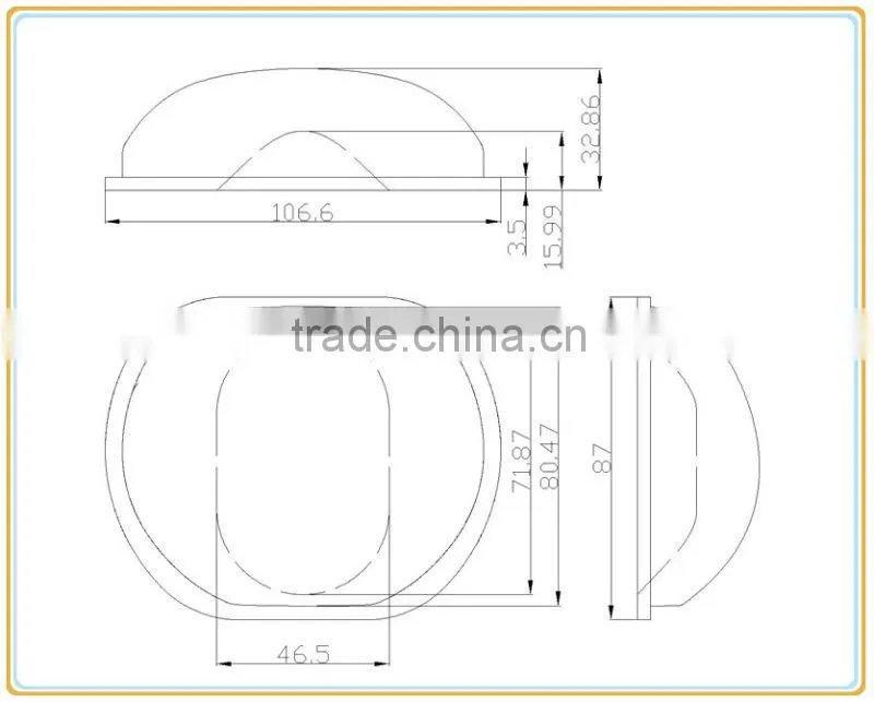 50W led streetlight lens