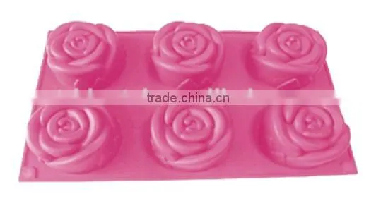 Wholesale Custom-Made DIY Rose Shaped Silicone Soap Molds