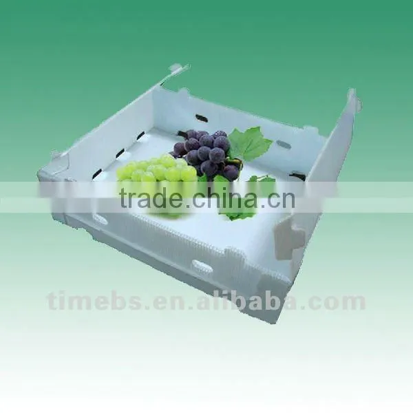 Blue corflute plastic packaging box
