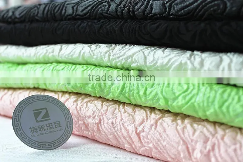 3D flower jacquard fabric for special women's fashion dresses
