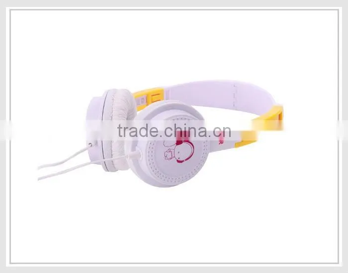 Fashionable portable stereo headband colorful headphones