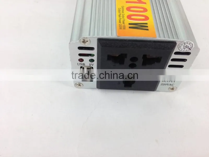 High quality cigarette lighter Power Supply 100W 12V DC to 220V AC Car Power Inverter Adapter with USB Charger Port
