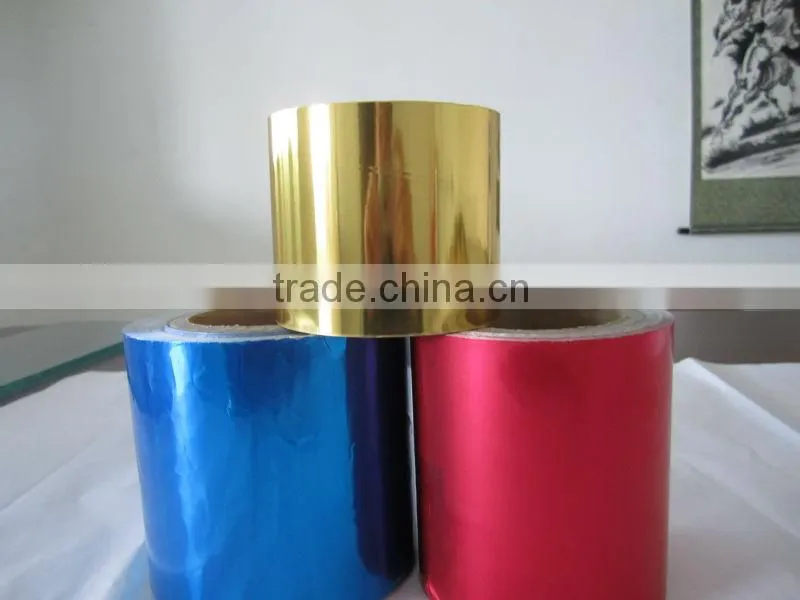 Embossed flexo printed aluminum foil chocolate wrapping paper/chocolate paper
