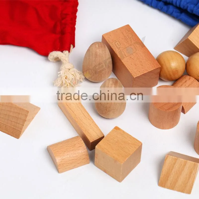 High quality child educational toys for montessori materials stereognostic bag