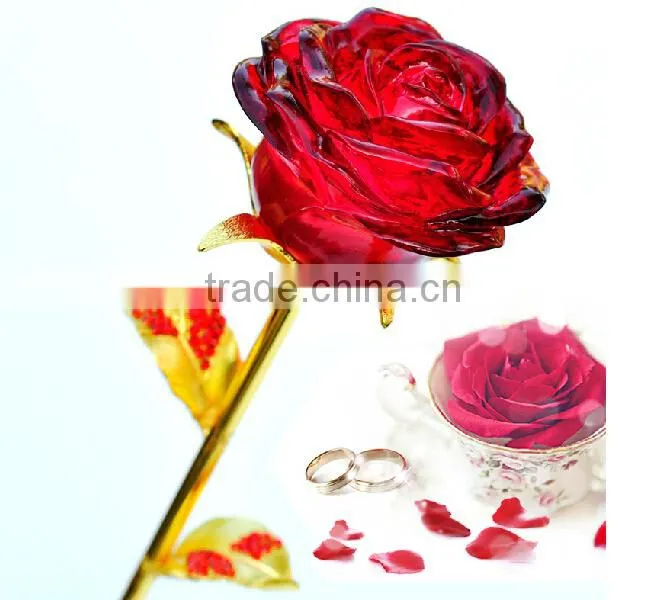 Red Rose Crystal Wedding Gifts