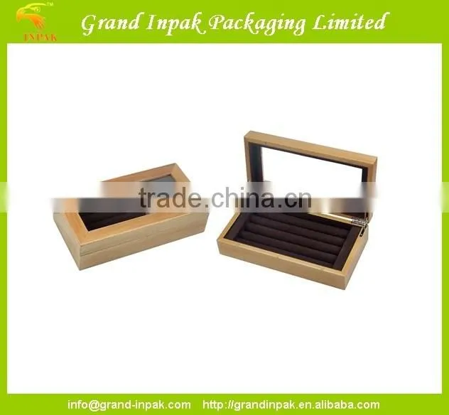 PERSONALISED LUXURY WOODEN CUFFLINK DISPLAY BOX
