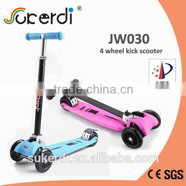 CE SGS certificated aluminum 4 wheel scooter v scooter