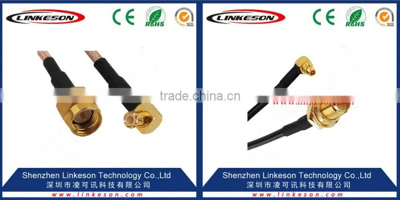 (hot sale) MCX male right angle to N female bulkhead O-ring RG174 for wireless