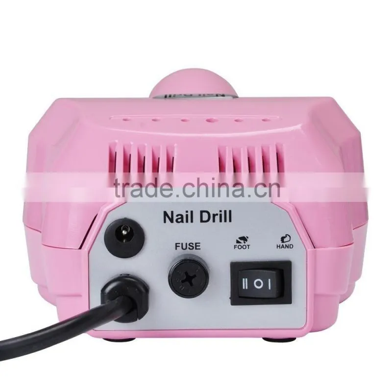 Best quality Nail Art Powerful 25,000RPM electric nail drill / pedicure manicure machine with pedal