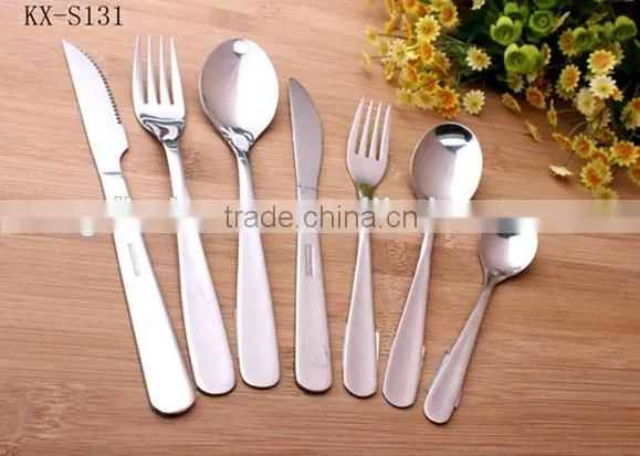 China Market Hand Polish Stainless Steel Flatware Set - KX-S131