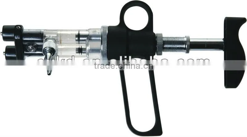 Double-barreled Continuous veterinary aytomatic injector0.5ml 1ml syringe